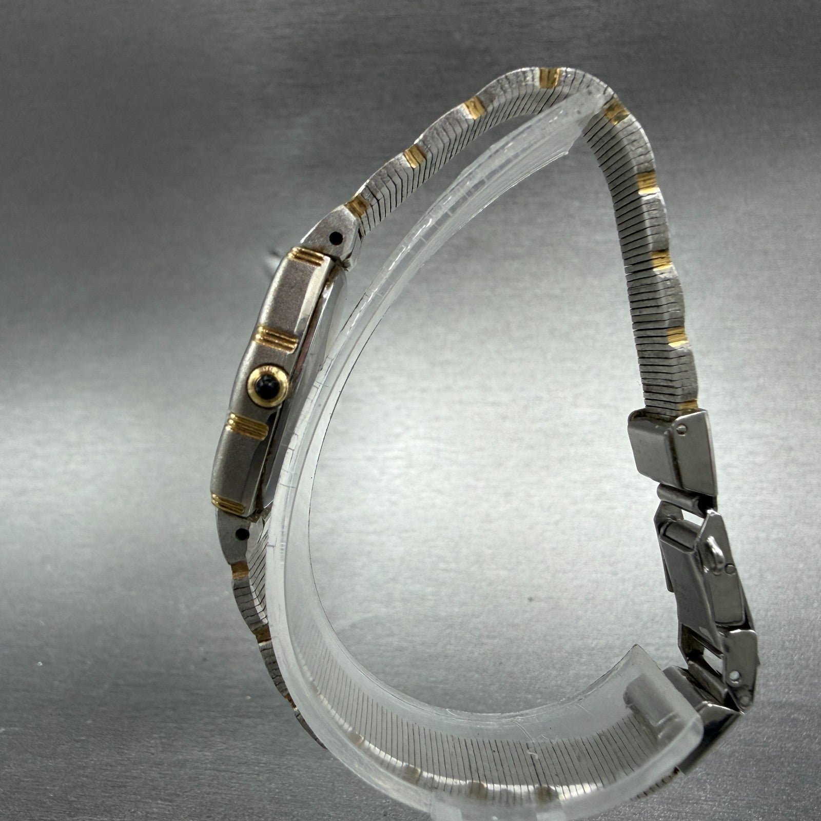 Seiko Watch Women 19mm Silver Dial Two Tone Oval 2C20-6060 New Battey Vintage6
