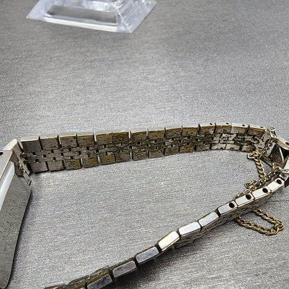 VTG Seiko Watch Women 12mm Silver Dial Gold Plated Manual Wind Runs 1520334012