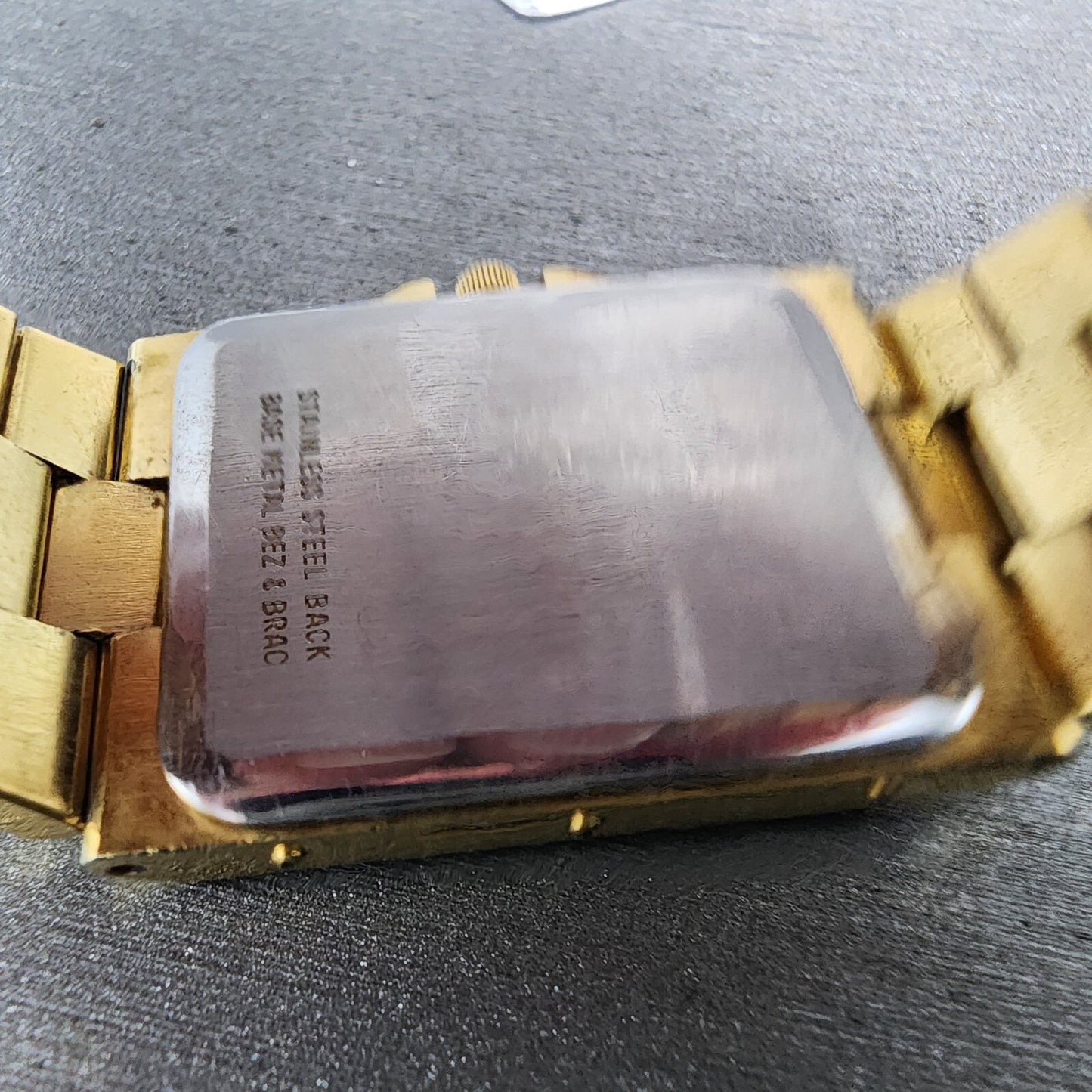 Longines Tank Watch Men 24mm Black Dial Gold Tone Rectangle New Battery Nugget9