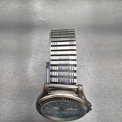 Seiko Watch Men 38mm Green Dial Gray Tone Daydate Round 7N43-8B09 New Battery4
