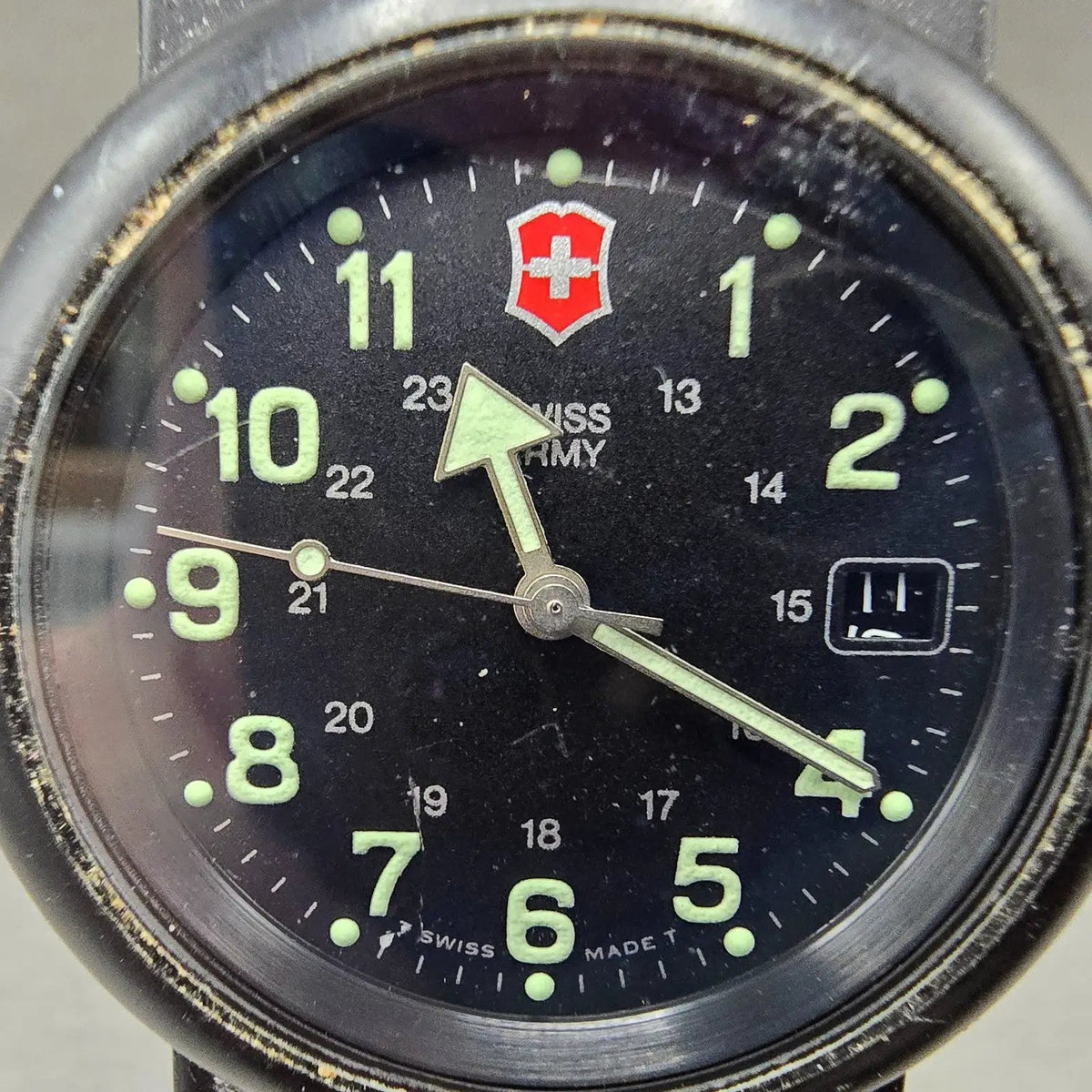 Victorinox Swiss Army Renegade Watch Men 38mm Black Dial Black Tone Date PARTSkp2