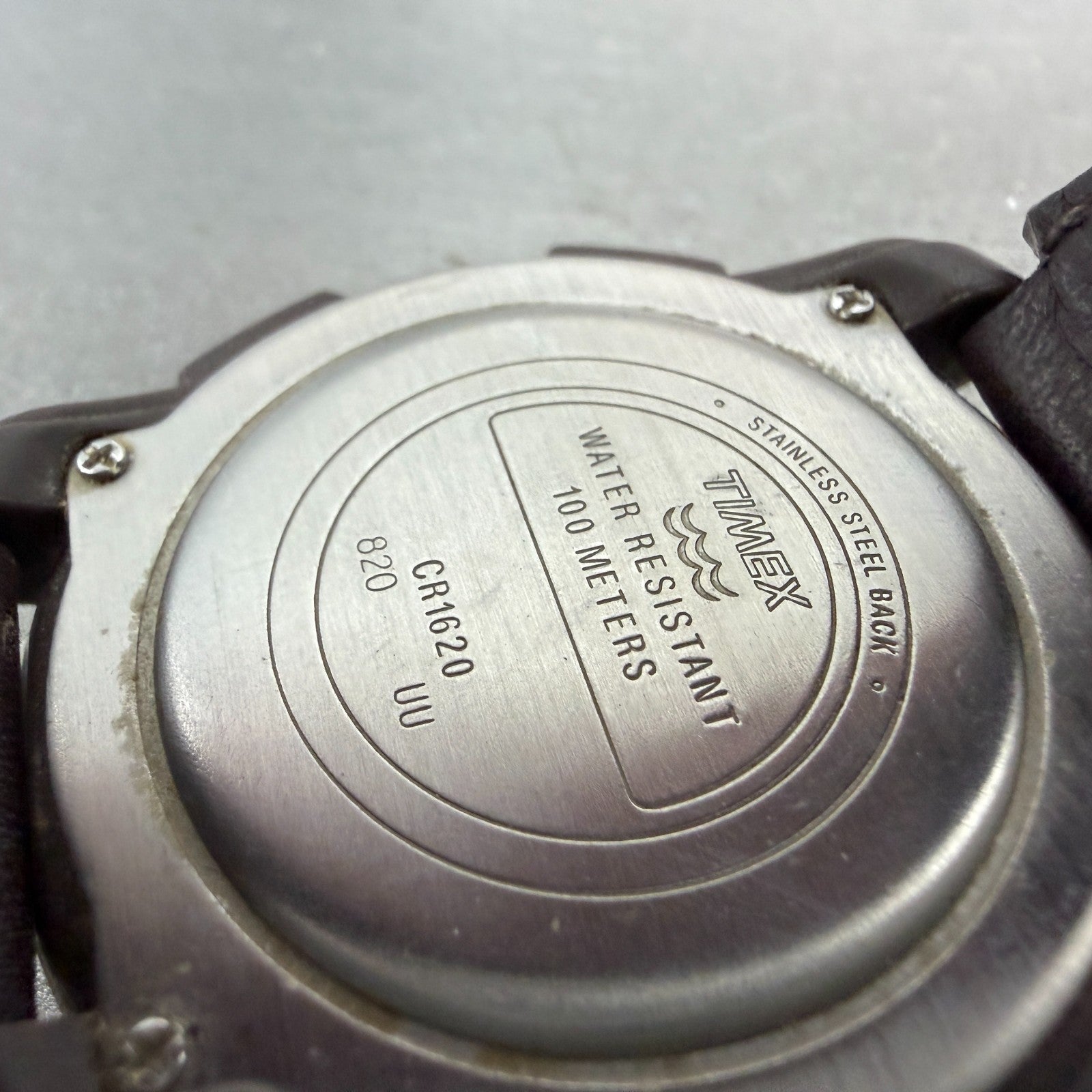 Timex Expedition Digital Compass Watch Men 43mm LCD Brown Daydate New Battery9