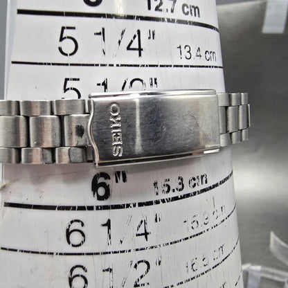 Seiko 5 Automatic Watch Women 24mm Silver Dial Silver Tone 4206-0500 New Battery10