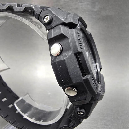 Casio G-Shock AWG-M100B Watch Men 46mm Black Alarm Chrono Solar Works JP3