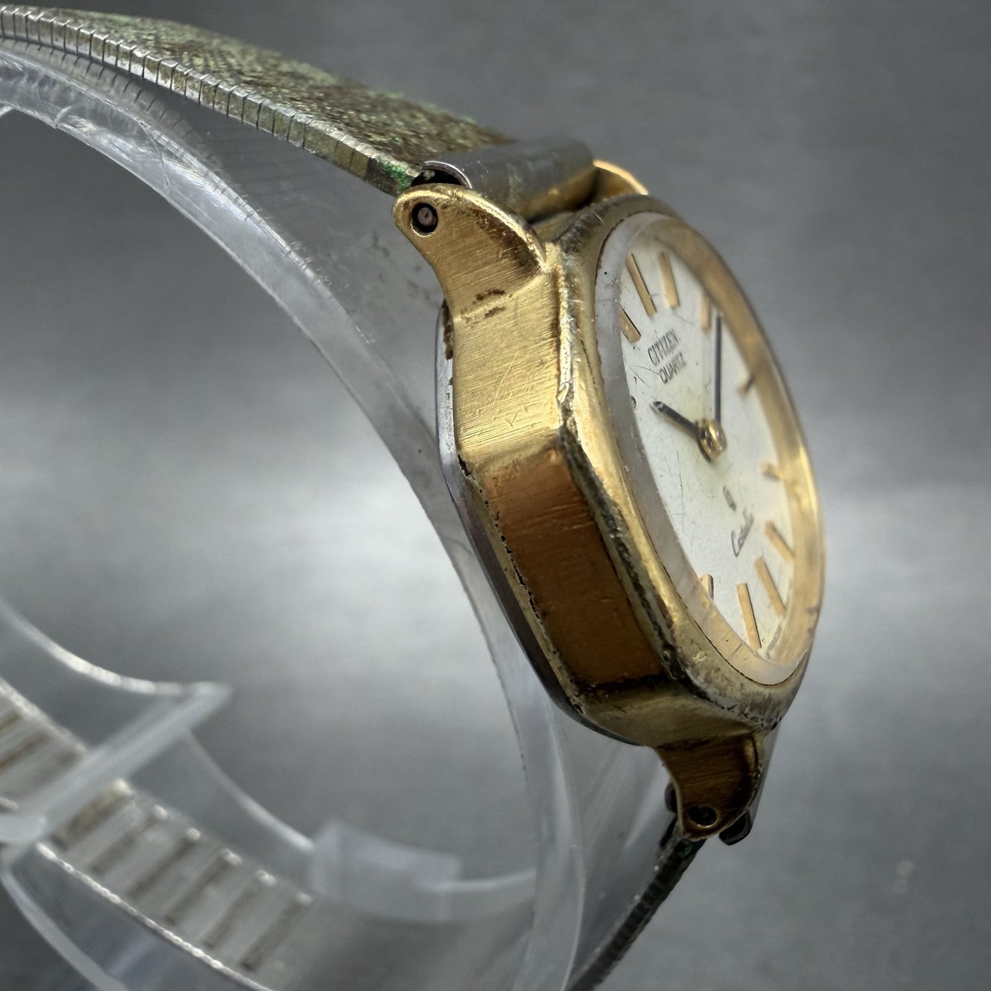 Citizen CQ Castalia Watch Women 24mm White Dial Gold Tone 4831926 New Battery3