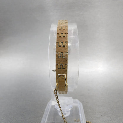 Citizen CQ Tank Watch Women 15mm Cream Dial Gold Tone Rectangle New Battery7