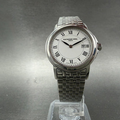 Raymond Weil Tradition Watch Women 28mm White Dial Silver Tone Date 5966 New Bat5