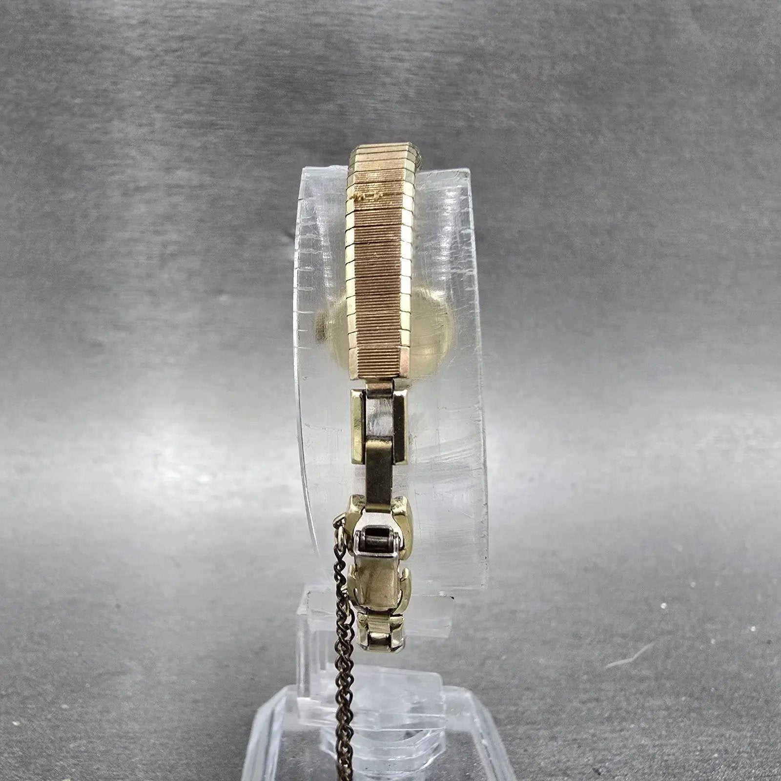 Hamilton Watch Women 18mm Cream Dial 10K Gold Filled Round Manual Wind Runs VTG8