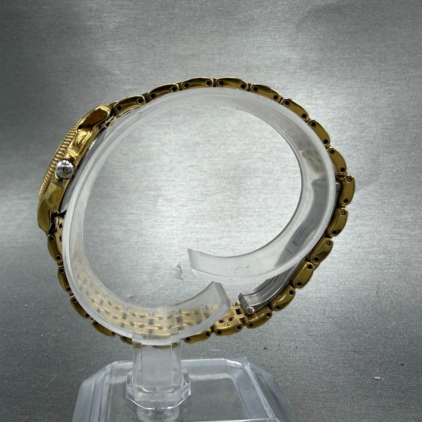 Tissot Watch Women 24mm MOP Dial Gold Tone Round C218/318C Round New Battery6