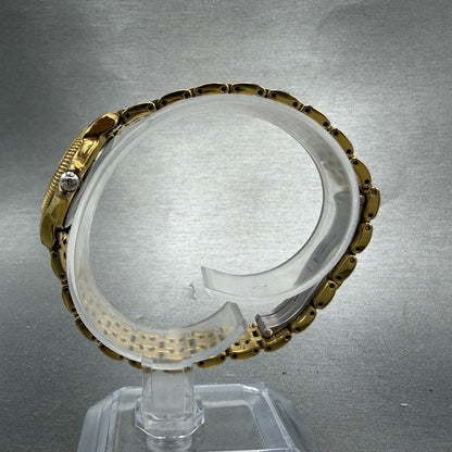 Tissot Watch Women 24mm MOP Dial Gold Tone Round C218/318C Round New Battery6