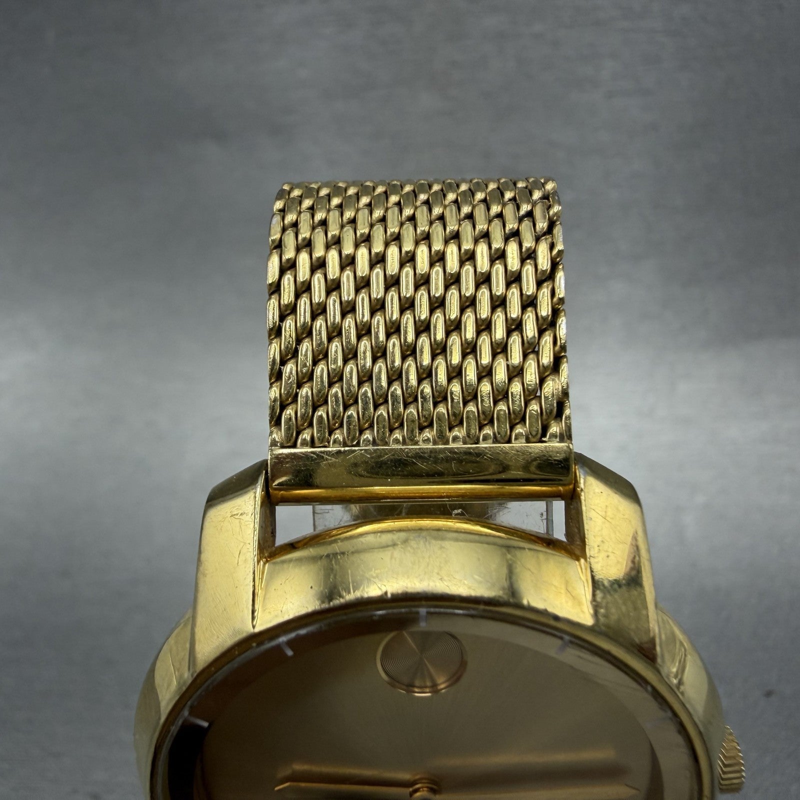 Movado Bold Evolution Watch Women 36mm Gold Dial Gold Tone Round READ!!! New Bat5