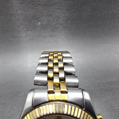 Citizen Chronograph Watch Men 38mm Silver Dial Two Tone Date 0510-C50031 New Bat5
