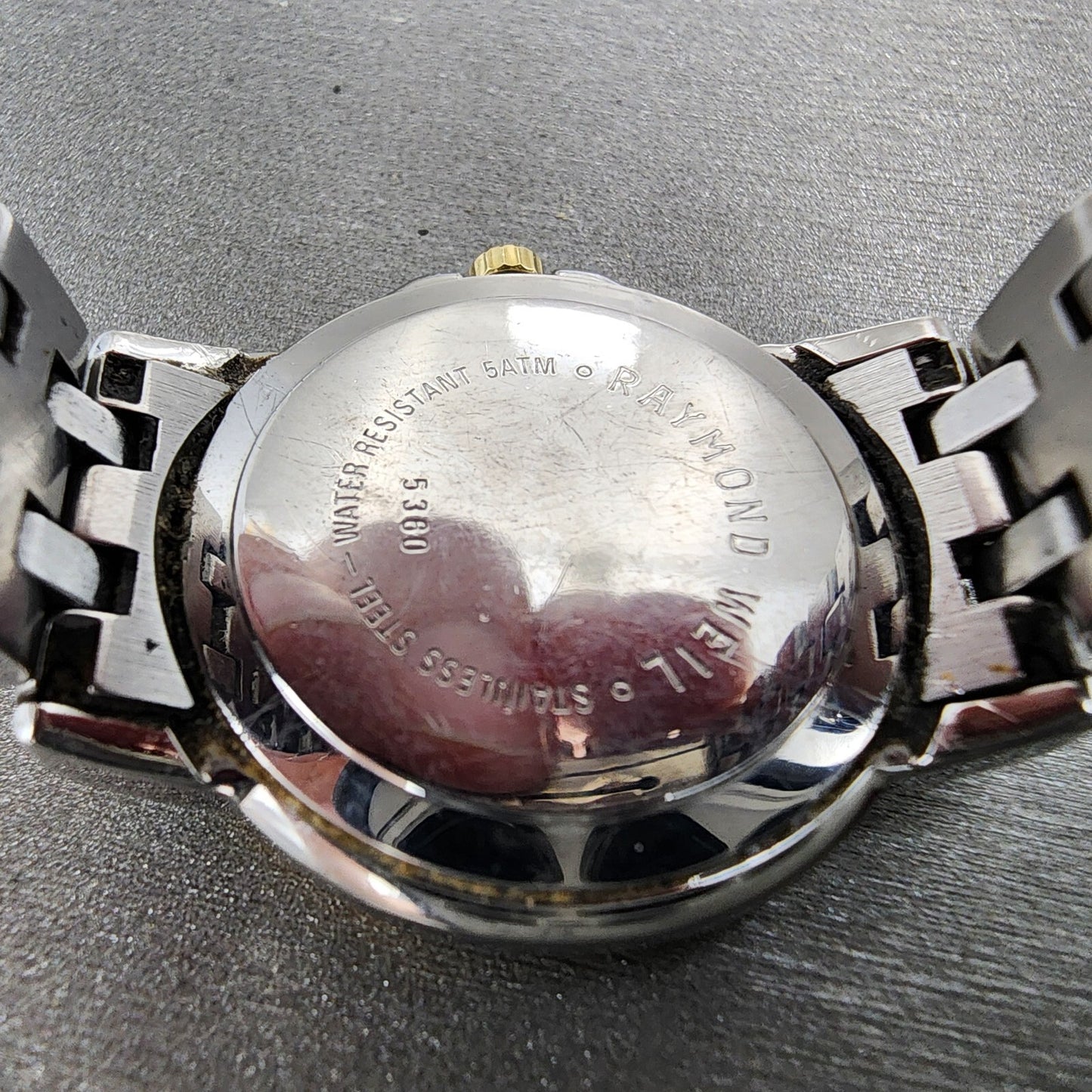 Raymond Weil Tango Watch Women 28mm White Dial Two Tone Date Round New Battery A9