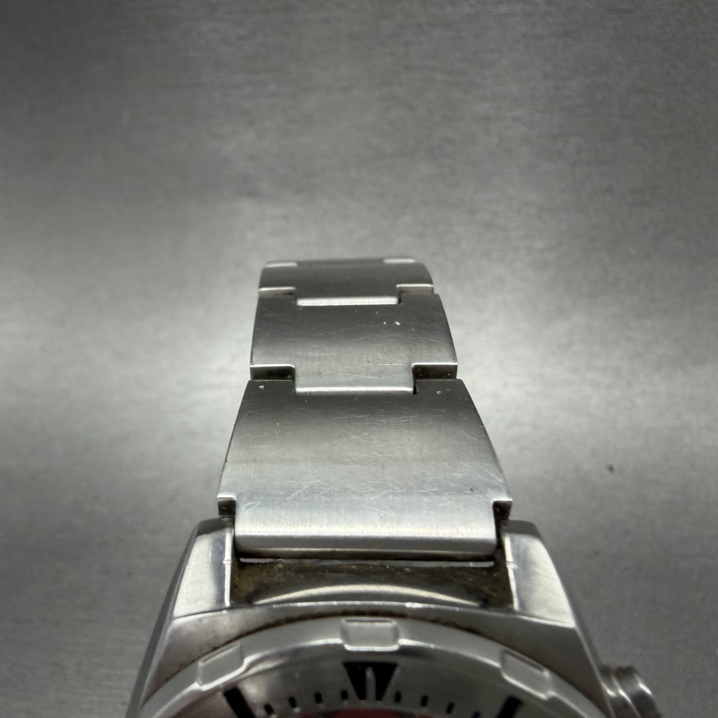 Orient Town & Country Chronograph Watch Men Red Dial Steel Date TD01-C0 PARTS5