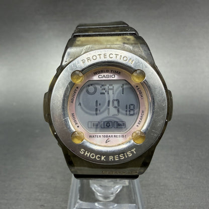 Casio Baby-G Watch Women 37mm Digital Clear Alarm Chrono BG-1302 New Battery0