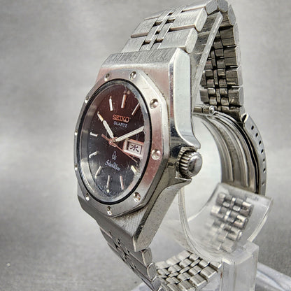 Seiko SilverWave Watch Women 26mm Black Dial Steel Daydate 34230180 New Battery2