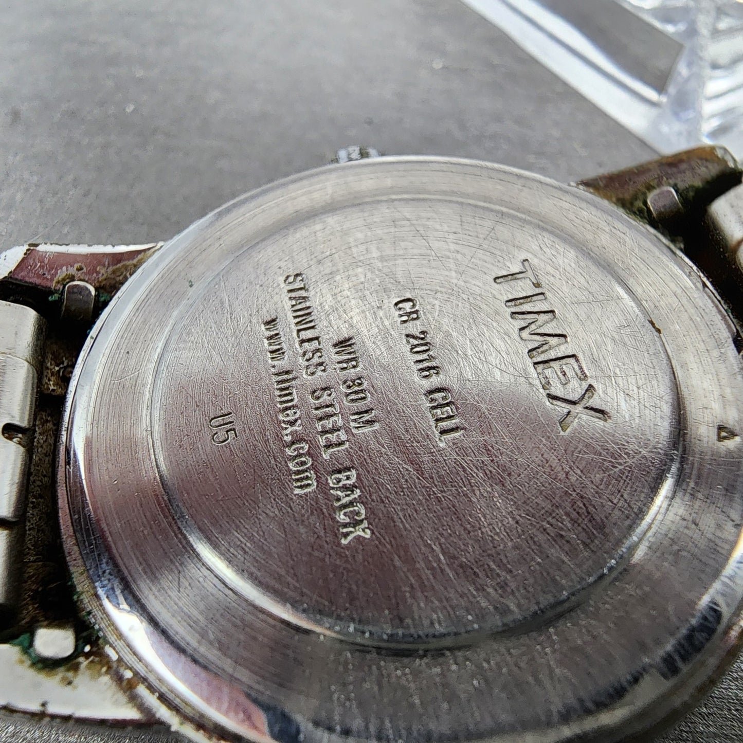 Timex Indiglo Easy Reader Watch Men 35mm White Dial Silver Tone Daydate New Batt9