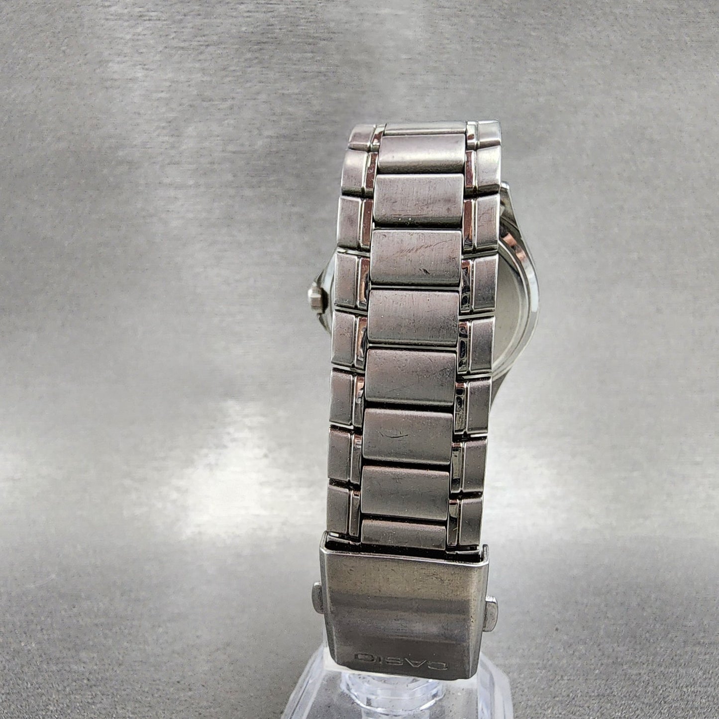 Casio Watch Men 37mm Silver Dial Silver Tone Daydate MTP1239DJ New Battery7
