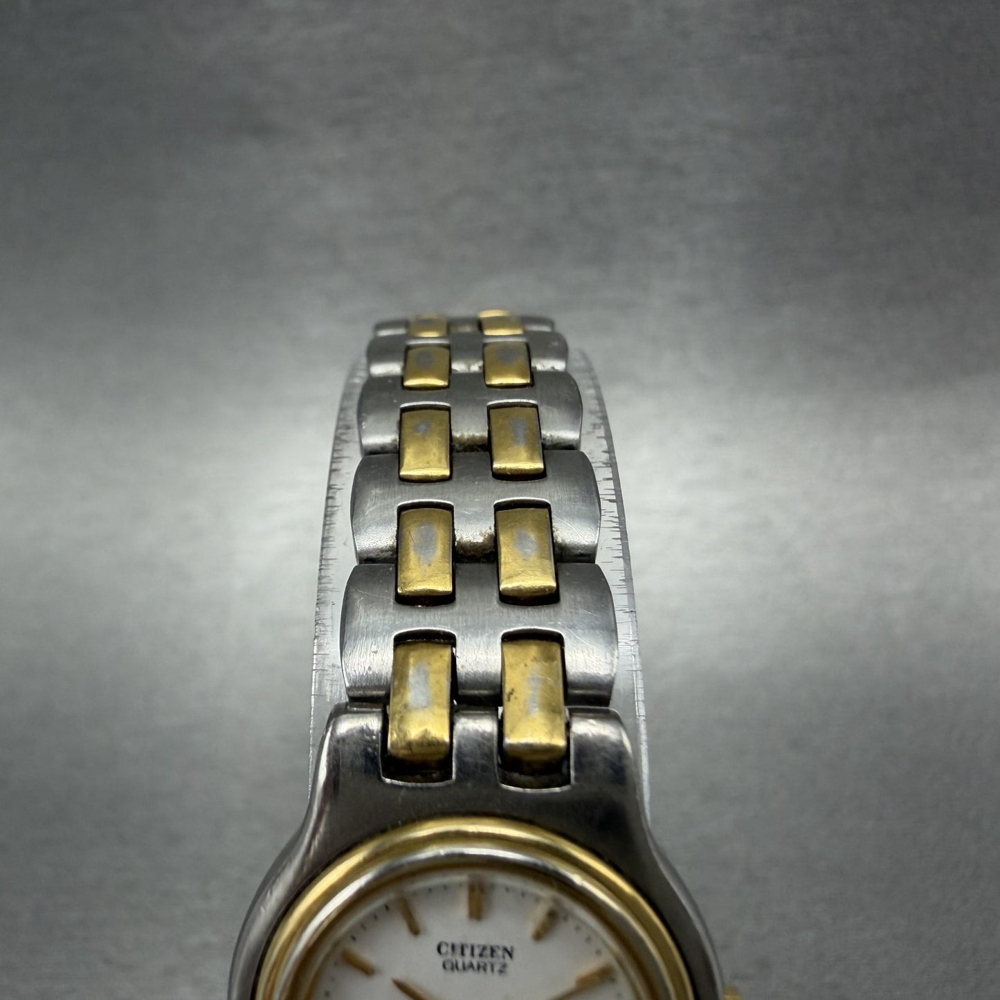 Citizen CQ Watch Women 20mm White Dial Two Tone Round 3220324714 New Battery4