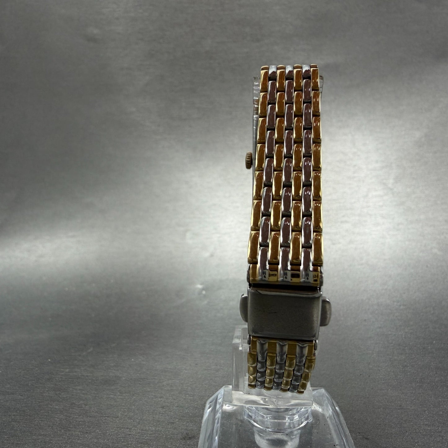 Seiko Venus Tank Watch Women 15mm Silver Dial Gold Tone 5514 Manual Runs Vintage7