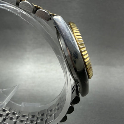 Seiko Watch Women 24mm White Dial Two Tone Daydate Round 7N83-0049 New Batt NJHA3