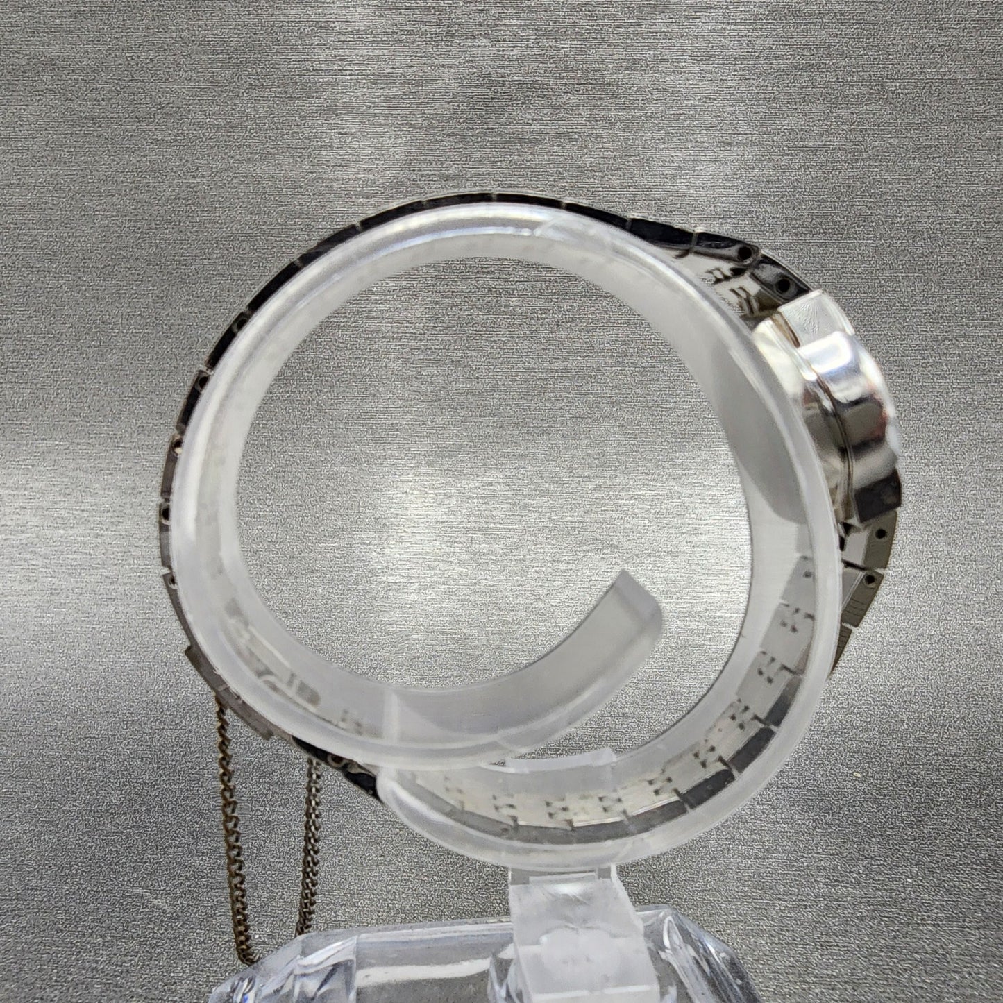 VTG Citizen CQ Watch Women 17mm Silver Dial Silver Tone Oval New Battery