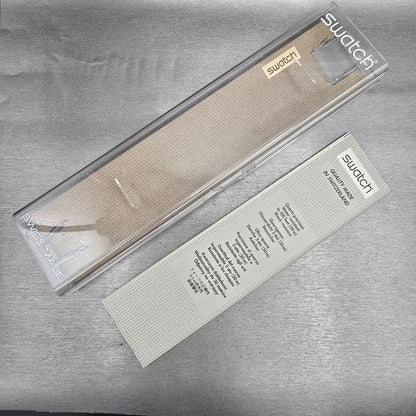 Swatch Piquant Watch Men 34mm Clear Dial Clear Case GK267 New Battery NOS18