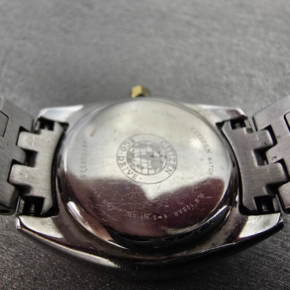 Citizen Eco-Drive Watch Women 26mm MOP Dial Two Tone Date Round EW1594-55D RunsK9