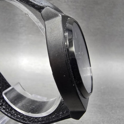 Nixon Time Teller Watch Men 37mm Black Dial Black Tone Round Bracelet New Batt V3