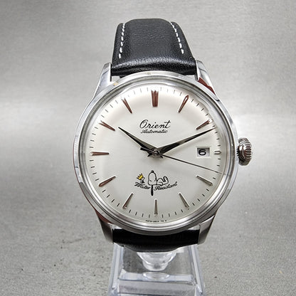 Orient Peanuts Snoopy Bambino Watch Men 38mm White Dial Steel Date Automatic2