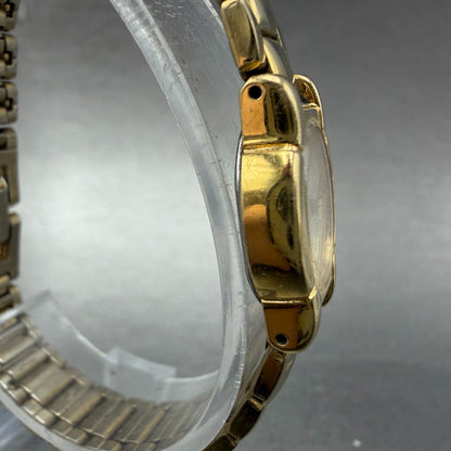 Seiko Watch Women 15mm Cream Dial Gold Tone Round Vinatge 1F20-5A79 New Battery3