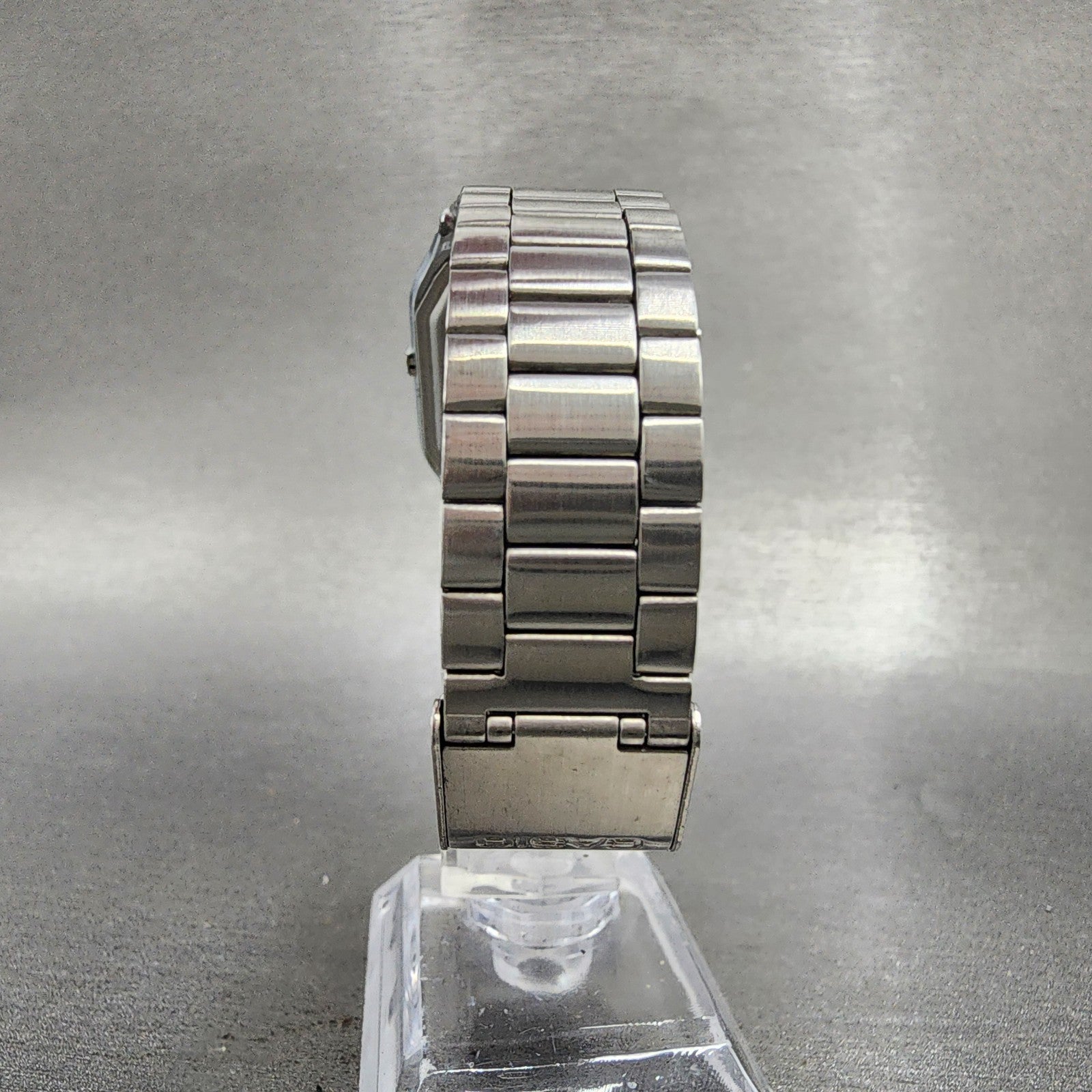Casio AQ230 Watch Men 30mm White Dial Silver Tone Alarm Chrono New Battery7