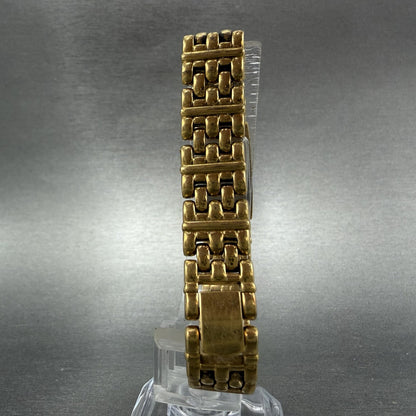 Seiko Tank Watch Women 13mm Pink Dial Gold Tone Rectangle 2E20-6951 New Battery7