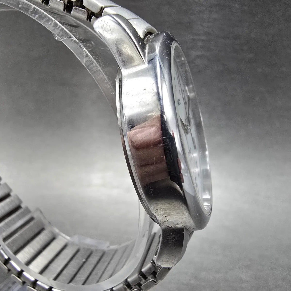 Timex Easy Reader Watch Men 35mm White Dial Silver Tone Daydate T20461 New Battb3