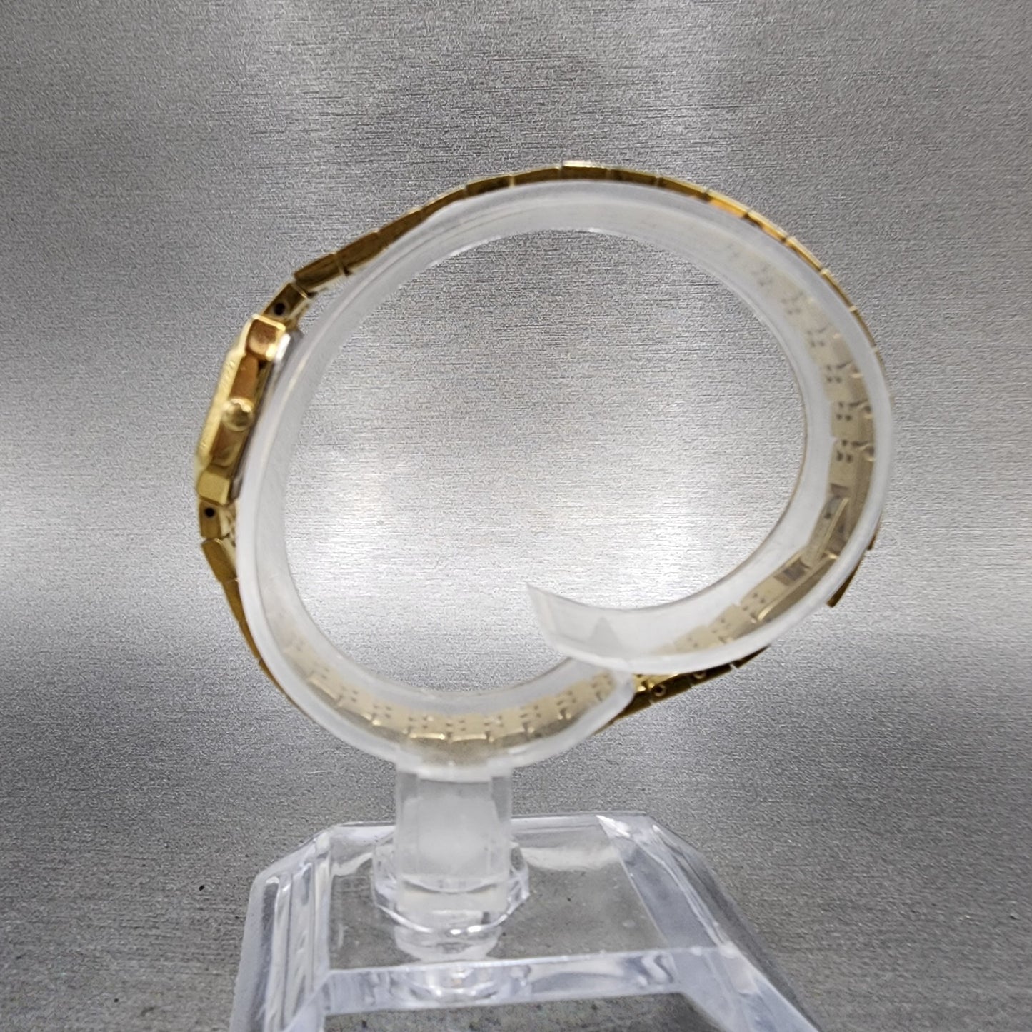 Citizen CQ Tank Watch Women 13mm Champagne Dial Gold Tone Octagon New Battery6