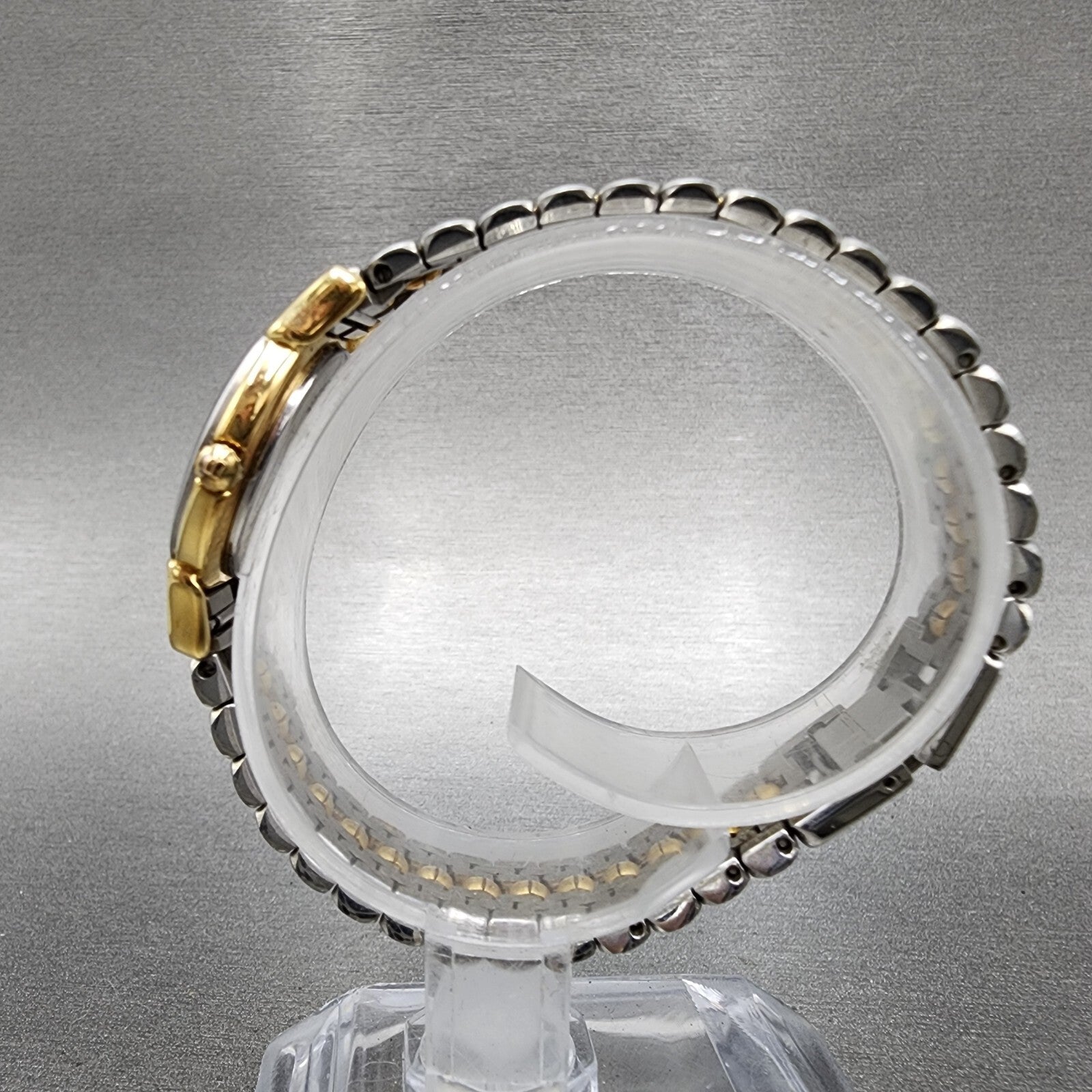 Bally Watch Women 23mm White Dial Two Tone Round 13.01 New Battery W/Box7