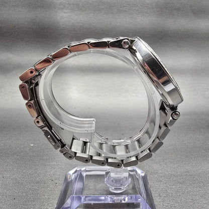 Michael Kors Parker Watch Women 39mm MOP Dial Silver Tone Gemmed MK6424 New Batt8