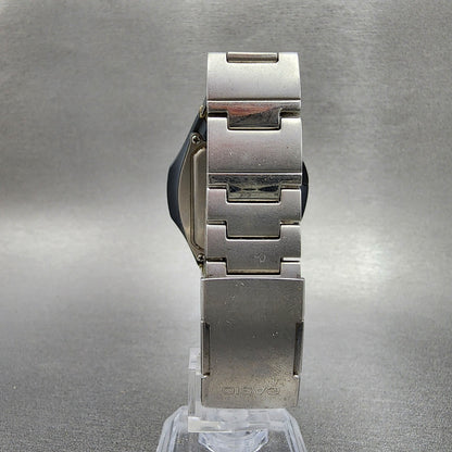 Casio Wave Ceptor Watch Women 37mm Digital Silver Tone Alarm Chrono New Battery