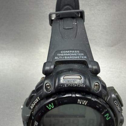 Casio Protrek Watch Men 54mm Black Triple Sensor Daydate Digital  PRG-40SJ Works4