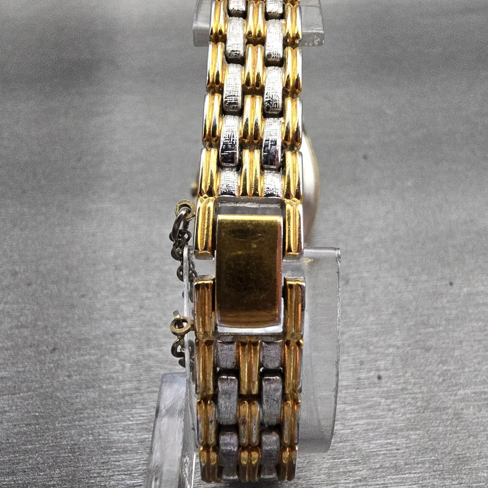 Seiko Watch Women 24mm Silver Dial Gold Tone Oval 4130-5160 New Battery Vintage7