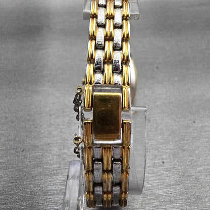Seiko Watch Women 24mm Silver Dial Gold Tone Oval 4130-5160 New Battery Vintage7