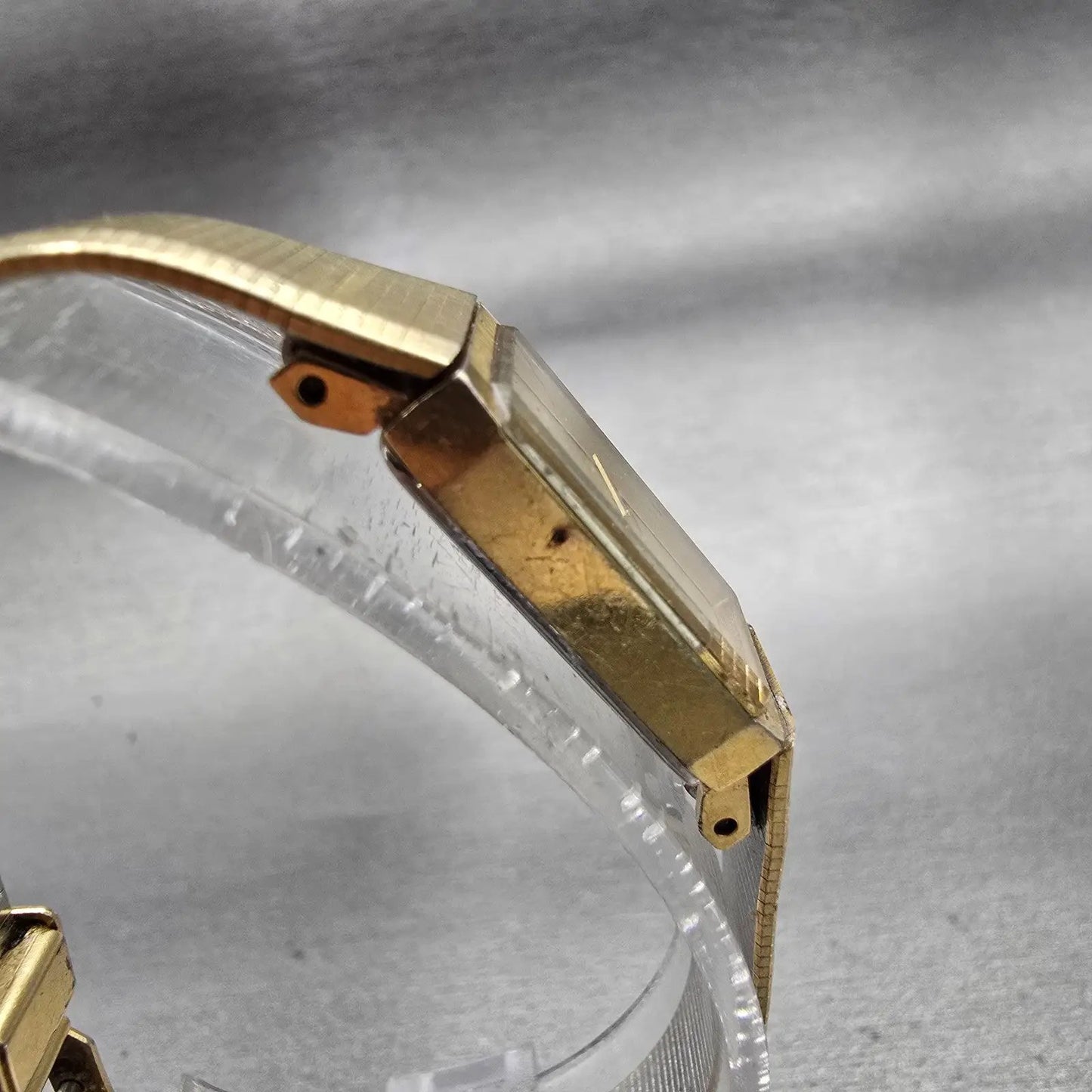 Bulova Tank Watch Women 13mm Champagne Dial Gold Tone Rectangle 92T74 NewBattery3
