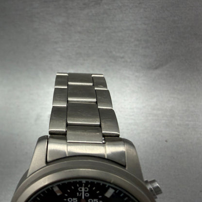 Seiko Alba Epsilon Chronograph Watch Men 37mm Black Dial Titanium New Battery4