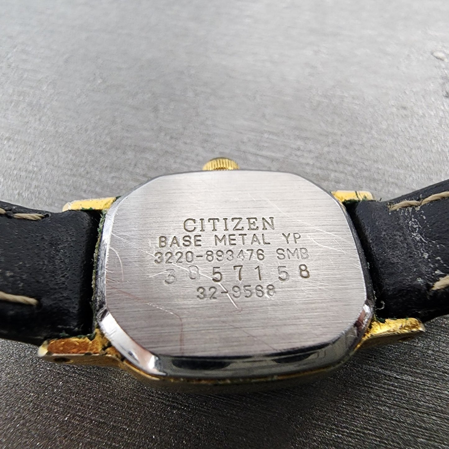 Citizen CQ Tank Watch Women 17mm Black Dial Gold Tone 3220893476 New Battery9
