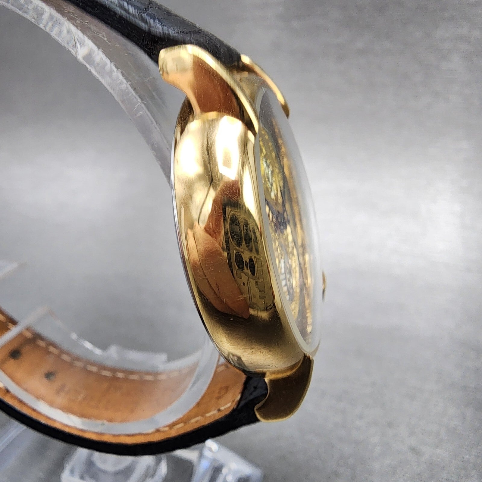 Fossil Watch Women 32mm Skeleton Dial Gold Tone Round SK5019 New Battery3
