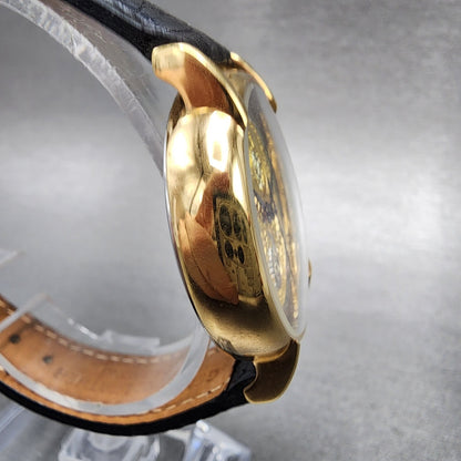 Fossil Watch Women 32mm Skeleton Dial Gold Tone Round SK5019 New Battery3