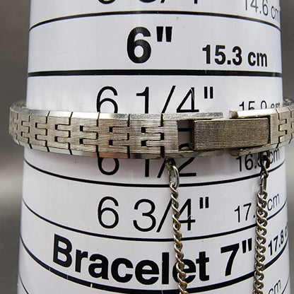 Seiko Watch Women 18mm Silver Dial White Gold Tone Round Manual Wind Runs VTG12