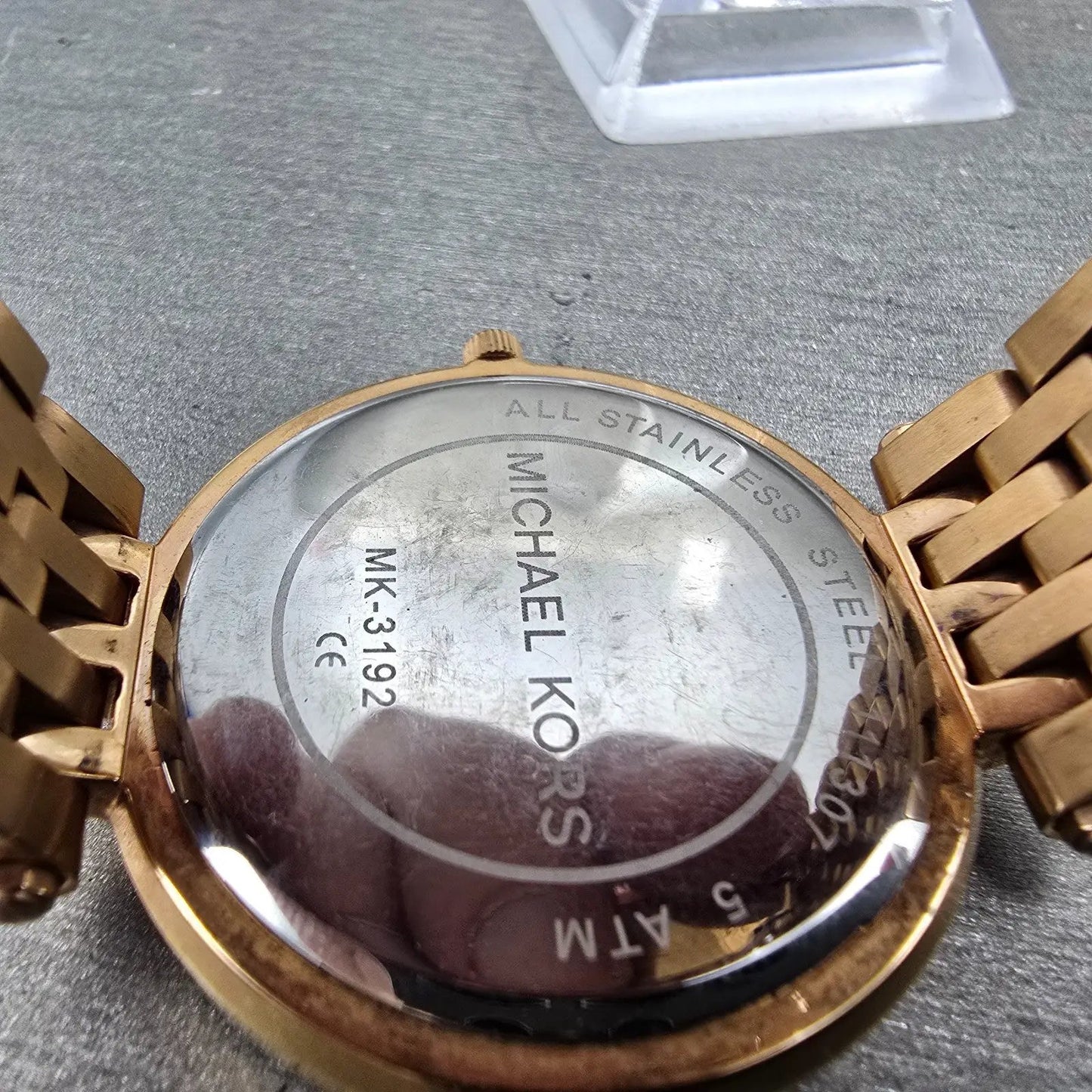 Michael Kors Darci Watch Women 39mm Pink Dial Rose Gold Tone MK-3192 New Batt JK9