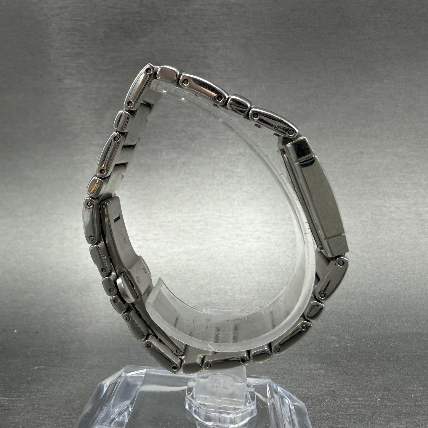 Maurice Lacroix Miros Tank Watch Women 16mm MOP Dial Steel Diamonds New Battery8