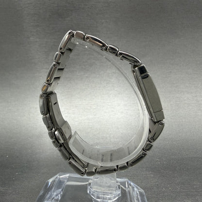 Maurice Lacroix Miros Tank Watch Women 16mm MOP Dial Steel Diamonds New Battery8